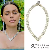 Venessa Arizaga SILVER LINING 銀色V型鑽石項鍊 璀璨閃耀手工項鍊