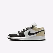 Nike Air Jordan 1 Low GS [553560-153] 大童 運動休閒鞋 喬丹 AJ1 低筒 白黑米