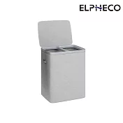 ELPHECO 雙格洗衣籃 ELPH100BA 灰色