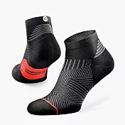 【ROCKAY】Flare 1/4筒運動機能壓縮襪 S Black/Red