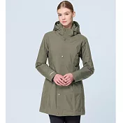 【荒野wildland】女PR棉輕量極暖防水長版外套218雲杉綠 M 218雲杉綠