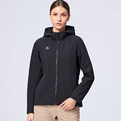 【荒野wildland】女四彈石磨烯抗靜電機能外套54黑色 S 黑色