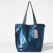 Miyansol韓國皺皺托特包 Y鈦藍千層