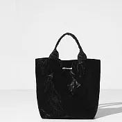 Miyansol韓國皺皺兩用迷你托特包 C桑椹黑