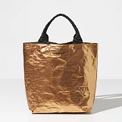 Miyansol韓國皺皺兩用迷你托特包 J蜂蜜金