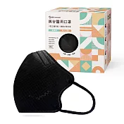 興安成人立體醫用口罩-M號小臉適用(50入/盒) ★2盒販售 黑色M