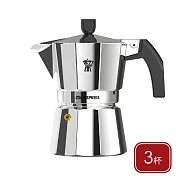 《GHIDINI》Italexpress義式摩卡壺 - 黑銀3杯