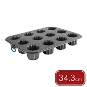 《ibili》Canele 12格不沾可麗露烤模 | 烤盤 多連模具 天使之鈴 天使鈴鐺