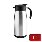 《ibili》按壓式雙層不鏽鋼保溫壺 - 1L