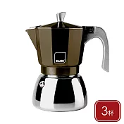 《ibili》Elba不鏽鋼義式摩卡壺 - 摩卡棕3杯