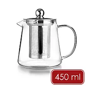 《ibili》Infusion玻璃濾茶壺(450ml) | 泡茶壺 沖泡壺 茶水分離壺 茶具