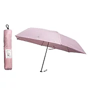 BRONZE史努比SNOOPY超輕量雨傘Φ99cm可收折傘PEANUTS抗UV防曬遮陽傘001-764155(重117克;UPF50+)雨傘Umbrella 薄櫻粉