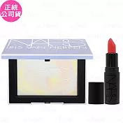 NARS 裸光蜜粉餅(星漾幻境高訂版)(#MOONWAVE)(10g)+迷你奢慾緞光唇膏(#863 UNAUTHORIZED)(1.2g)(公司貨)