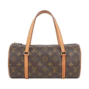 LV Papillon Monogram 帆布及牛皮手提包_展示品 (棕色)