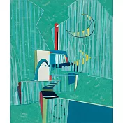 【玲廊滿藝】尹信方-竹林月影－夜未央72x60cm