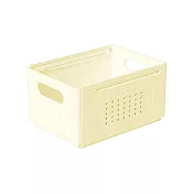 BESTHOT 居家伸縮收納盒 奶油黃中號