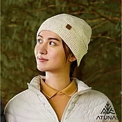 【ATUNAS 歐都納】GORE INFINIUM防風保暖微點點毛帽/針織帽A1AH2512N- 灰白