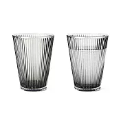 Rosendahl Grand Cru 摺紋玻璃水杯 （360ml、煙燻灰、二入）