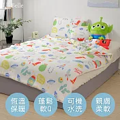 義大利La Belle《Disney-三眼怪宇航奇趣》海島針織防蟎抗菌暖暖被150*195CM