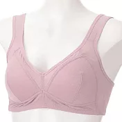 日本【撫子研究室】清爽透氣 吸汗速乾 無鋼圈內衣 M 莓果粉