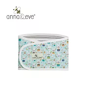 Anna&Eve 美國 嬰兒 舒眠包巾/肚圍 S號 - 純棉款-兔子農場藍色