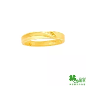 幸運草金飾 值得黃金男戒指