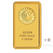 路森金飾 黃金金條Perth Mint國際金條5公克(金ˋ重：1.33錢+-0.03錢)