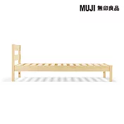 【MUJI 無印良品】松木床架/S寬100x深201.5x高74cm(床面高31cm/床下高20cm)