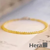 【HERA 赫拉】3mm極細黃玉手鍊 H111040710 黃玉石
