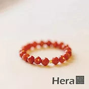 【HERA 赫拉】南紅瑪瑙戒指 H111040701 南紅瑪瑙