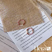 【HERA 赫拉】紅紋石淡水珍珠極細戒指 H114112403 紅紋石淡水珍珠