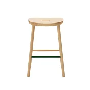 Maruni T&O O2 Stool Mid 中島凳 （楓木、綠色鋼腳）