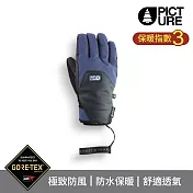 Picture GTX 男防水滑雪手套 Pioneer Gloves/GT0189 (S-XL) M 深藍-黑
