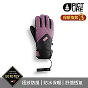 Picture GTX 女防水滑雪手套 Pioneer Gloves/GT0188  S 灰紫-黑
