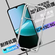 CITY BOSS 紅米15C 5G 加強四角防護防摔空壓氣墊殼 單一