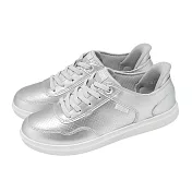 Skechers 休閒鞋 Bobs D Vine Slip-Ins 女鞋 銀 白 皮革 彈性鬆緊鞋帶 114827SIL