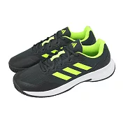 adidas 網球鞋 GameCourt 2 M 男鞋 黑 綠 硬地 緩衝 基本款 愛迪達 JH9013