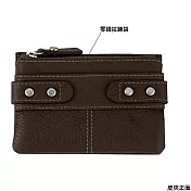 FOSSIL 龐克魅力短夾-咖啡