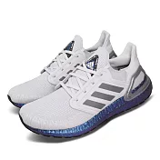 adidas 慢跑鞋 UltraBOOST 20 男鞋 灰 藍 Boost 緩震 運動鞋 愛迪達 EG0755