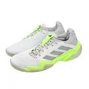 adidas 網球鞋 Barricade 13 W 女鞋 白 銀 綠 抗扭 緩震 運動鞋 愛迪達 IH0514