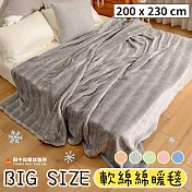 《田中保暖》超巨暖毯 200x230cm 鋪床暖毯 軟綿綿法蘭絨 一蓋整個人被吞沒 毯子 多色任選 雪兔