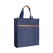 【COMET】大容量牛津布防水手提袋(補習袋 文件袋 防水袋 防水補習袋 大容量補習袋 環保袋 便當袋/BXD001) 藏青色