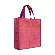 【COMET】大容量牛津布防水手提袋(補習袋 文件袋 防水袋 防水補習袋 大容量補習袋 環保袋 便當袋/BXD001) 紫色