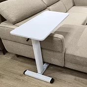 【H&R安室家】台製80X40X1.8cm 氣壓式可移動升降桌 側邊桌 床邊桌 沙發邊桌