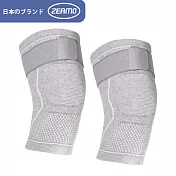 【ZEAMO】日本綁帶加壓保暖護膝 一雙入 /護膝/護具/腿套/膝蓋防護 L