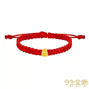 今生金飾 富貴金馬手繩 黃金串珠手繩 大人手圍約16-18公分