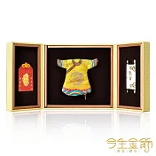 今生金飾 炫馬喜福祿御守 彌月禮盒(任選) 紅御守-彌月龍袍禮盒
