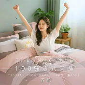 【AGAPE雅家倍】MIT台灣製 多款任選 3M法式天絲 加大6x6.2尺薄床包枕套三件組 春雅