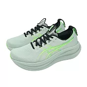 Asics 慢跑鞋 GEL-Nimbus 28 4E 超寬楦 男鞋 灰 綠 緩震 運動鞋 亞瑟士 1011C145400