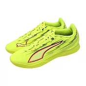 Puma 足球鞋 Ultra 6 Play IT 男鞋 黃 黑 輕量 支撐 室內足球鞋 108983-01